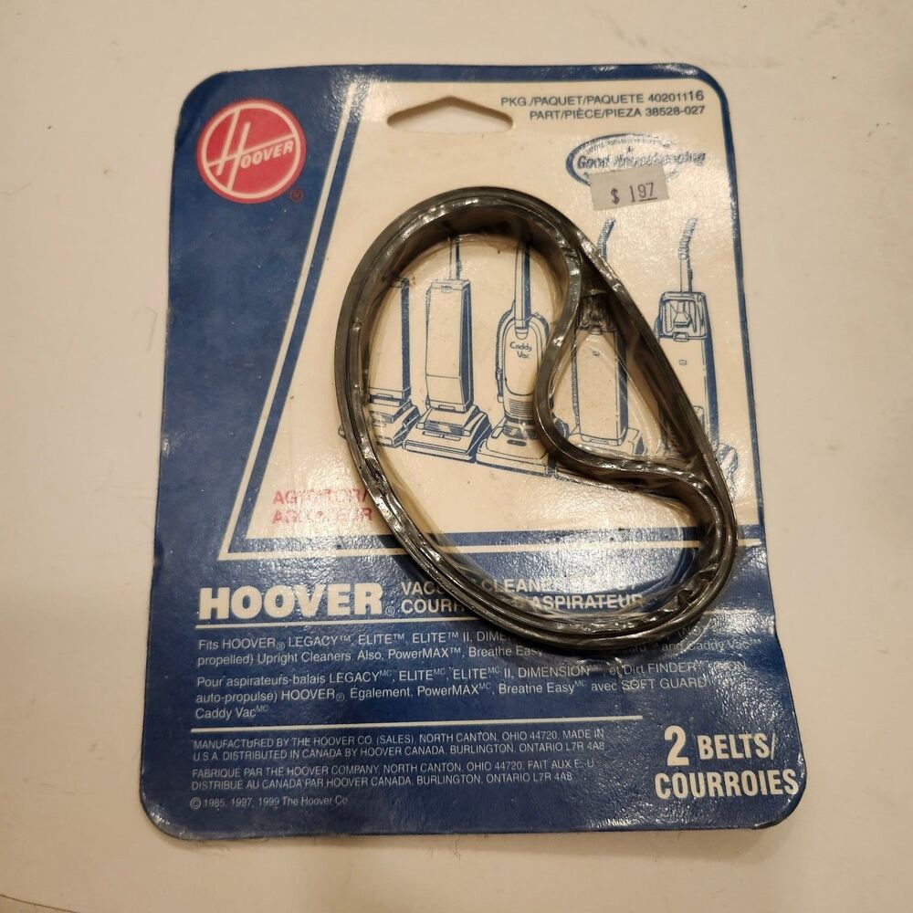 Hoover Vacuum Cleaner Agitator Belts 38528-027 2-Pack for Legacy Elite NEW